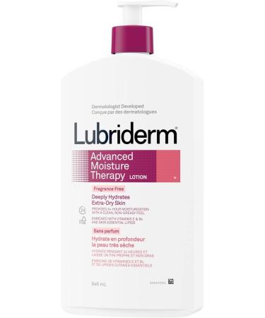 Lubriderm Advanced Moisture Therapy Moisturizing Cream - Fragrance Free Body Lotion 946mL Advanced Moisture Therapy 946 ml (Pack of 1) - Buy Online on GoSupps.com