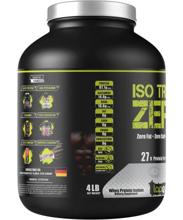  laperva Laperva ISO TRIPLE ZERO Isolated Protein - 28g of Protein per 30g - Free of Fats Carbohydrates and Sugars - For Weight Loss & Bodybuilding (Chocolate Belgian Peanut 1.8kg) - Buy Online on GoSupps.com