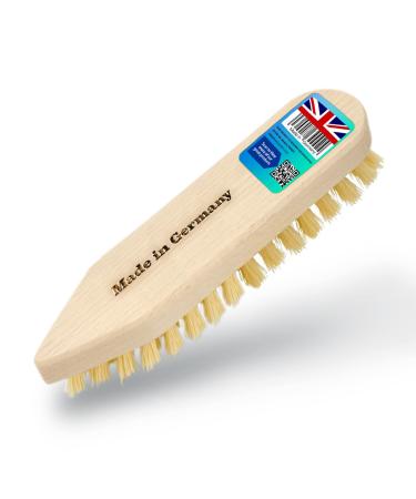 Sterling Products Wooden Iron Scrub Hard Stiff Bristle Hardwood Brush for Tough Floors Tiles decking and Much Pack of 1 Pc
