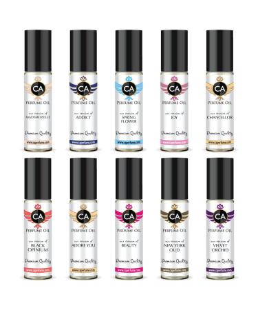 CA Perfume Top 10 For Women (Chancellor + Black Opinium + Mademoiselle + Joy + Spring Flower + Addict + Velvet Orchid + New York Oud + Beauty + Adore You) - Buy Online on GoSupps.com