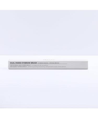 Docolor Eyebrow Brush Duo - Professional Angled Brow Brush and Spoolie for Precise Brow Shaping and Grooming - White - Buy Online on GoSupps.com
