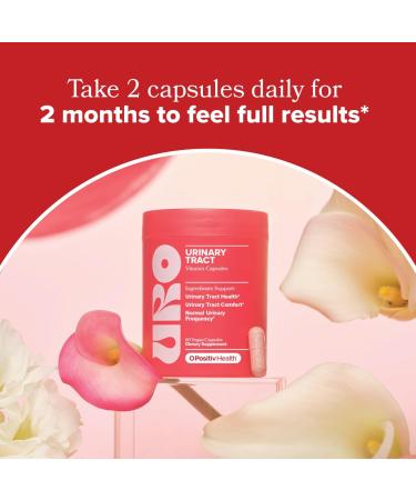 O Positiv URO Urinary Tract Health Supplement for Women 60 Count (Pack of 1) - Urinary Support Vitamins with Pacran Complete Cranberry Extract D-Mannose & Vitamin C - Vegan & Gluten-Free - Buy Online on GoSupps.com