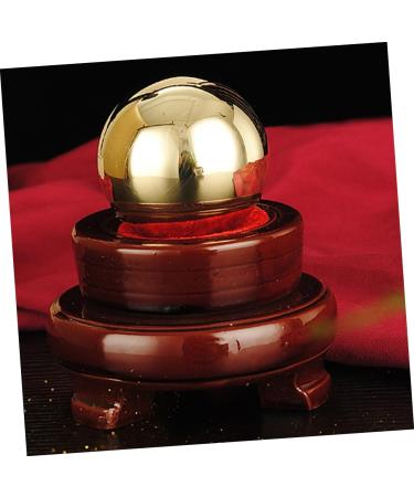 Premium Brass 2-in-1 Gymnastics & Massage Ball | Solid Metal Baoding Roller for Precision Relaxation - Buy Online on GoSupps.com