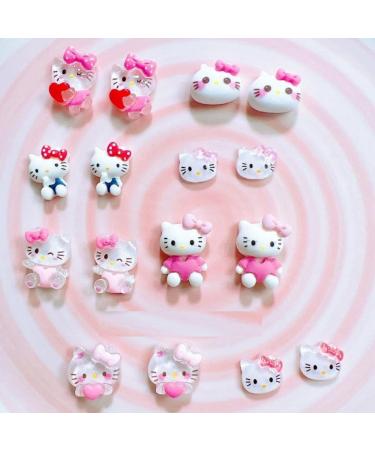 16Pcs/Lot Cute Resin Nail Art Charms Happy Animals Jelly Gummy Sweet Candy 3D Nail Decoration DIY Nail Accessories (16pcs  Mix Shape)