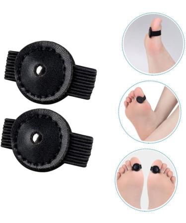 FOMIYES Magnetic Toe Covers - Set of 2 | Flex Tools for Body Sculpting | Drainage & Therapeutic Ring | Black Leather Magnet Toe Separators - Buy Online on GoSupps.com