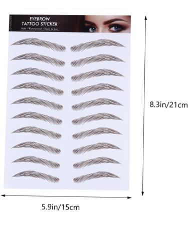 FOMIYES 8 pcs eyebrow stickers makeup false eyebrows cosmetics 6D Hair-Like Eyebrows Stickers 4d - Buy Online on GoSupps.com