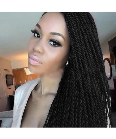 FDEETY 24 Inch Passion Twist Hair Water Wave Crochet Braids for Passion Twist Hair Synthetic Crochet Braiding Hair Long Bohemian Braids Hair Extensions (Black) - Buy Online on GoSupps.com
