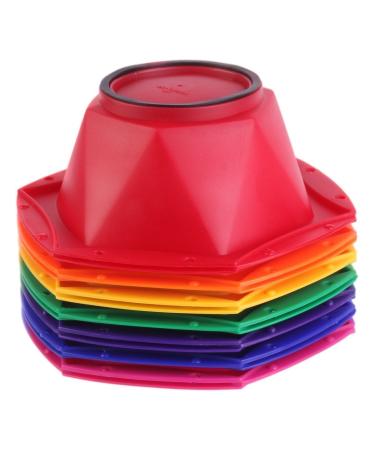 Rainbow Hair Dye Bowls Set of 7 Colorful Hair Dye Bowls for DIY Hair Color | International Shipping - Buy Online on GoSupps.com