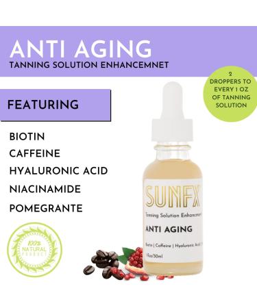 SunFX Sunless Tanning Additive - 1 fl oz/30ml | Anti-Aging Formula with Powerful Ingredients - Buy Online on GoSupps.com