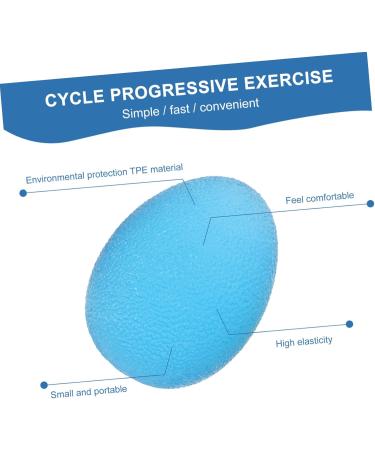3ST Grip Ball Egg Blue - TPE Massage & Yoga Roller for Finger Exercises | Fitness Device 5.80x4.40cm - International Shipping Available - Buy Online on GoSupps.com