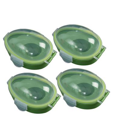 Cabilock 4pcs Avocado Crisper Vegetables Avocado Container to Keep Fresh Avocado Saver Container Box Food