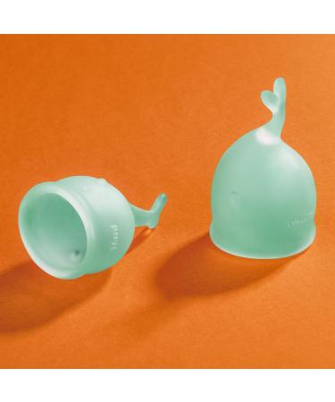 Satisfyer Feel Secure Menstrual Cup | Reusable Period Cup | Soft Silicone Easy Insertion 2 Sizes | Eco-Friendly & Body-Safe | International Shipping - Buy Online on GoSupps.com