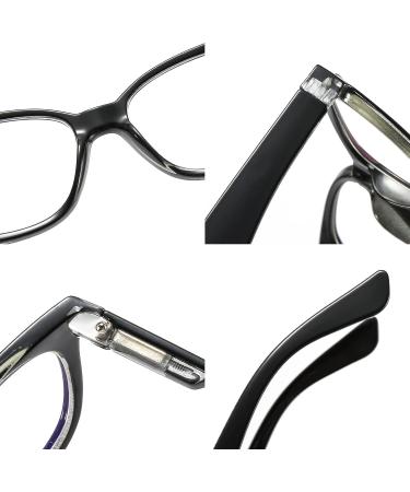 SUERTREE 3 Pack Reading Glasses | Blue Light Filter UV Protection Unisex | 3.0x Magnification Computer Glasses - Black - Buy Online on GoSupps.com