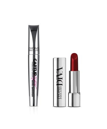 ROSSETTO DIVA CREMOSO | MASCARA CAPTUREYES | JVONE MILANO | ROSSETTO DIVA ROUGE INTENSE ET PROFOND | MASCARA