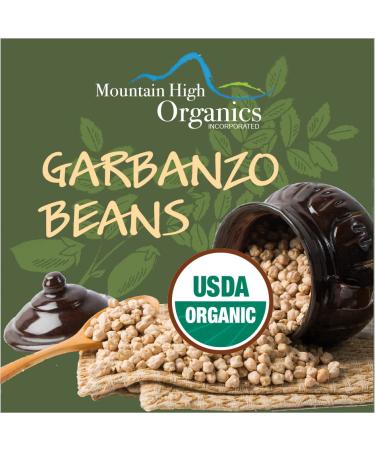 Mountain High Organics Certified Organic Garbanzo Beans 5 lb. Bag - Nutty Taste - Bulk Purchase - Buy Online on GoSupps.com