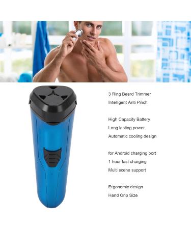 Premium Electric Beard Trimmer for Men | Rechargeable Cordless Clipper with Triple Head & Dual Foil Design - Wet & Dry Use - Buy Online on GoSupps.com