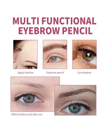 4D Hair Stroke Brow Stamp Brush - Ultra-thin Angled Eyebrow Tool (Black) - Buy Online on GoSupps.com