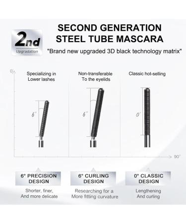 Jade Rosebury Iron Wand Mascara Sarenetee Iron Wand Mascara Styledchic Iron Wand Mascara Oliviablair Iron Wand Mascara 3D Curling Eyelash Iron Mascara Non-Clumping Smudge-Proof (Black Large) Black 3.5 ml (Pack of 1) - Buy Online on GoSupps.com