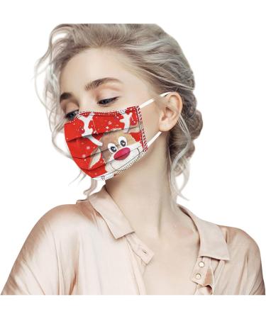AMDOLE 50-Pack Santa Clutch Mundschutz - Disposable 3-Layer Christmas Print Face Masks for Adults | Mouth & Nose Protection Scarf | Festive Neck Gaiter for Men & Women - Buy Online on GoSupps.com