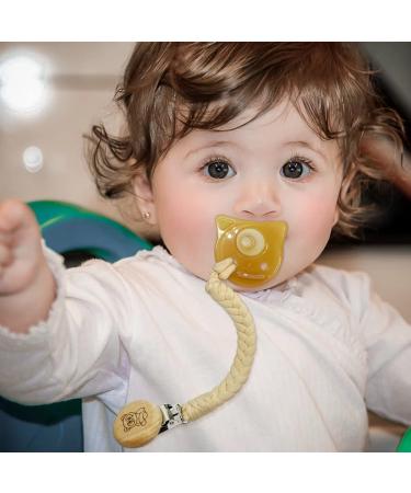 PandaEar 6 Pack Handmade Braided Cotton Pacifier Holder Clips - Unisex Baby Binky Straps for all Pacifiers and Teethers - Buy Online on GoSupps.com