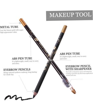 Amosfun 16 pcs pencil sharpener eyebrow pencil brow pencil makeup eyebrow Makeup Accessories tool 1 count (Pack of 1) Blackx2pcs - Buy Online on GoSupps.com