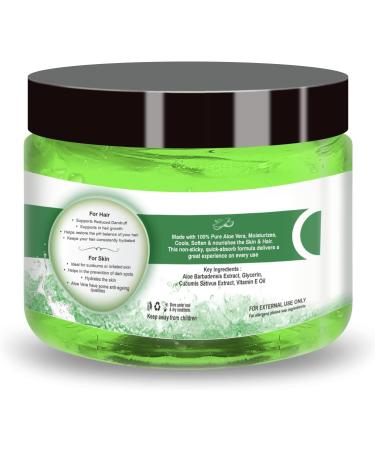 Pure Aloe Vera Gel with Cucumber and Vitamin E | For Skin and Hair 200g Pack - Buy Online on GoSupps.com