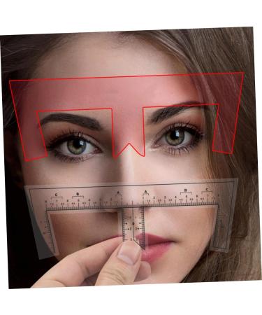 Healeved Eyebrow Ruler 100pcs Eyebrow Design Ruler Tools Brow Stencil Measuring Tool Brow Ruler Make up - Buy Online on GoSupps.com