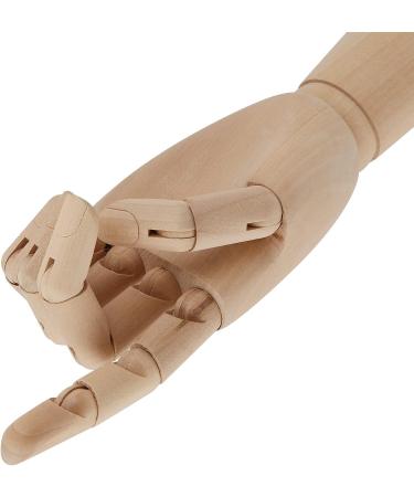JEUIHAU 2 PCS 12 Wooden Hand Models - Left and Right Art Manikin Hands for Artists, Students - Flexible, Moveable Fingers - Ideal for Sketching, Painting - Buy Online on GoSupps.com