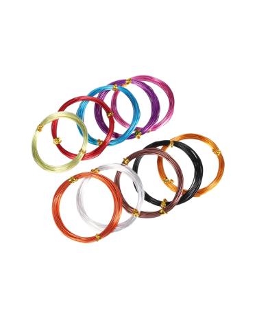 Magiclulu 10st aluminum wire for the jewelry production of artistic floral jewelry made of pearl wire multicolored aluminum wire flexible metal metal colored aluminum material flexible size 1 As shown