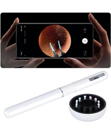 Smart Earwax Removal Tool - 3.2mm Lens Visible Ear Cleaner with LED Light, 10MP HD - White - Buy Online on GoSupps.com