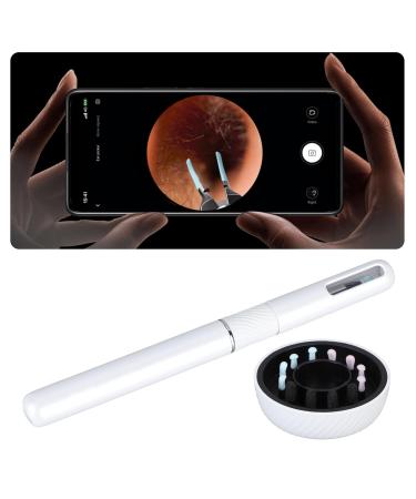 Smart Visible Ear Cleaner | Ear Wax Removal Tool with 10MP HD 360 Degree Wide Angle Ear Scope | Earwax Remover (White) - Buy Online on GoSupps.com