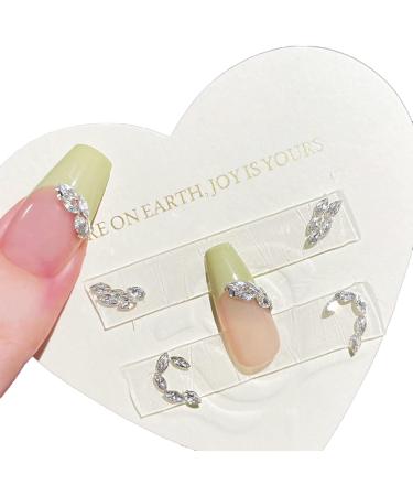 3D Crystal Rhinestones Flat Back Clear Stones for Art Decor and Rhinestones and with Pearl-Nail - Buy Online on GoSupps.com