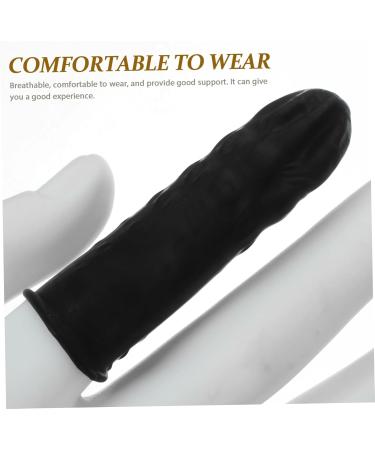 CANIGHT 100pcs Nitrile Anti-Static Finger Cots | Gel Joint Protection Sleeves for Safe & Comfortable Finger Relief - Medium Size - Buy Online on GoSupps.com