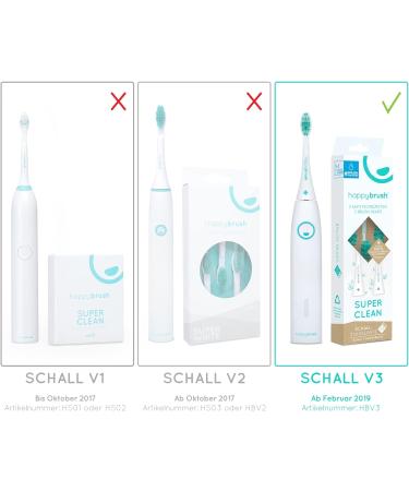 Happybrush Sustainable Bamboo Electric Toothbrush - ECO Vibe 3 for Sensitive Teeth & Gums - 9 Pieces Pack - Buy Online on GoSupps.com