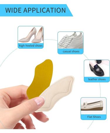 8 Pairs Heel Cushion Pads for Women and Men - Heel Grips and Inserts for Shoes - Heel Protectors for Comfort - Buy Online on GoSupps.com