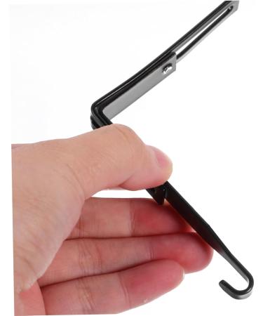Cabilock 4pcs Metal Cabinet Hooks Peg Hooks Clothes Hangers Cabinet Hanger Hanging Hook Mirror Heavy 8.00X7.00X1.20CM Black - Buy Online on GoSupps.com
