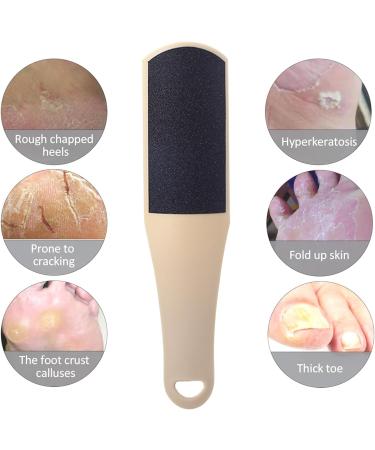 MUNSKT Double-Sided Foot File Foot Rasp File Dead Skin Remover Foot Scrubber Hard Skin Remover Foot Care for Wet and Dry Cracked Feet - Buy Online on GoSupps.com