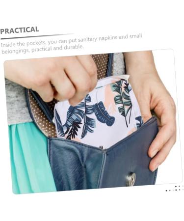 Marmerdo 2-Piece Decorative Reusable Period Bags for Teens - Stylish Zip Coin Pads for Women's Wallets - 13x13x2cm - Buy Online on GoSupps.com
