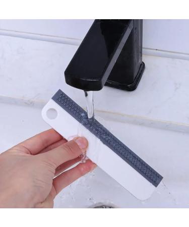 Glass Scraper Soft Silicone Mirror Sink Squeegee Multi-function Window Car Kitchen Bathroom Cleaner Cleaning Tools White - Buy Online on GoSupps.com