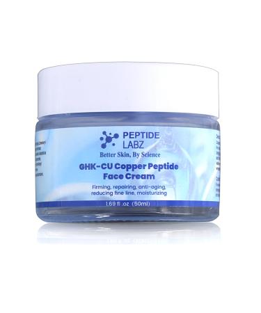 Copper Peptide GHK-Cu Face Cream Anti Wrinkle 1.7 fl oz Anti Aging Repair and Firming Daily Face Cream