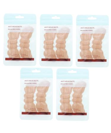 NOLITOY 5pairs Heel Stickers Sponge Heel Protector Wear-Resistance Heel Liner Shoe Heel Cushion Inserts Adhesive Shoe Pads Inserts Shoe Cushion Sponge Heel Cushion Anti-Wearing Heel Pads
