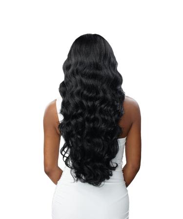 Sensationnel BUTTA Lace Wig - Curly Body 26 (1B) - Extra Wide Lace Front - Preplucked Natural Hairline - Human Hair Blend - Best for Natural Look - Buy Online on GoSupps.com
