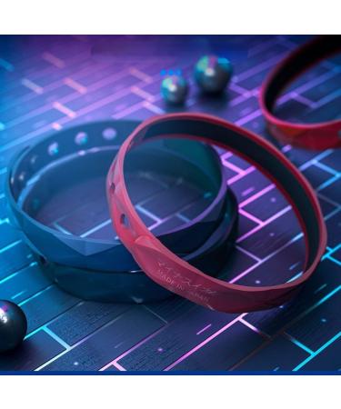 Redup Far Infrared Anion Wrist Strap | Waterproof Anti-Static Silicone Sports Bracelet (Blue) | Men and Women's Anion Bracelet - Buy Online on GoSupps.com