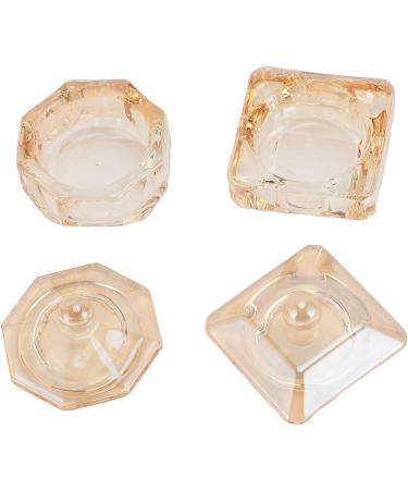 Dappen Nail Dish Champagne Color 2 Piece Dappen Powder Dish with Lid for Holding Acrylic Powder - Buy Online on GoSupps.com