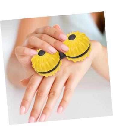 Buy Healeved Decompression Stress Relief Ball - 7.36x3.56cm Yellow Massage Toy for Pressure Relief - Ideal for Stress Relief & Relaxation - Buy Online on GoSupps.com