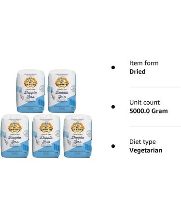 Caputo Flour Blu Kg. 1 Type 00 - Bulk Pack of 5 Pieces - Buy Online on GoSupps.com
