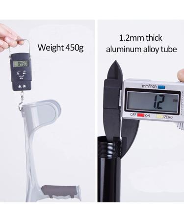 Safety Crutches Forearm Walking Sticks Adjustable Crutches 1 Pair Adult Walking Cane U-Shaped Elbow Rest Canes Comfortable Elderly Walker Comfortable Independence Grey - Buy Online on GoSupps.com