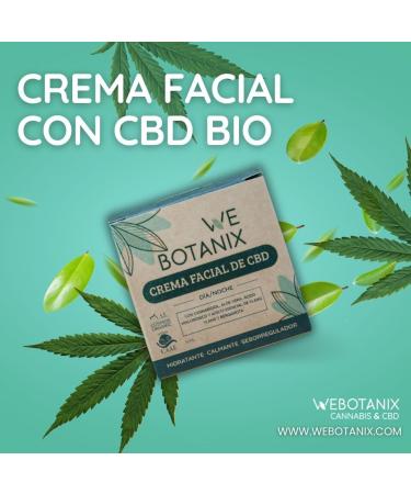 WeBotanix CBD Cream CBD Face Cream Hemp Face Cream CBD Cosmetics CBD Face Care l Hemp Oil Cream Vegan 50 ml Cannabidiol Day and Night Cream - Buy Online on GoSupps.com