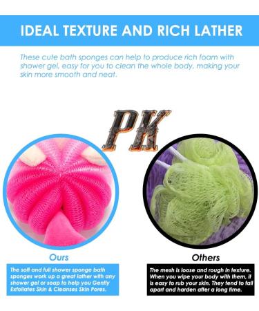 3pc Mermaid Kids Body Loofah Set - Cartoon Shower Sponge for Toddlers - Buy Online on GoSupps.com