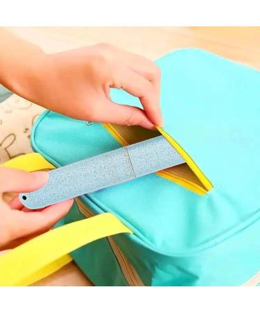 4-Piece Portable Toothbrush Set with Travel Case | Convenient Toothbrush Box for On-the-Go Hygiene - Buy Online on GoSupps.com